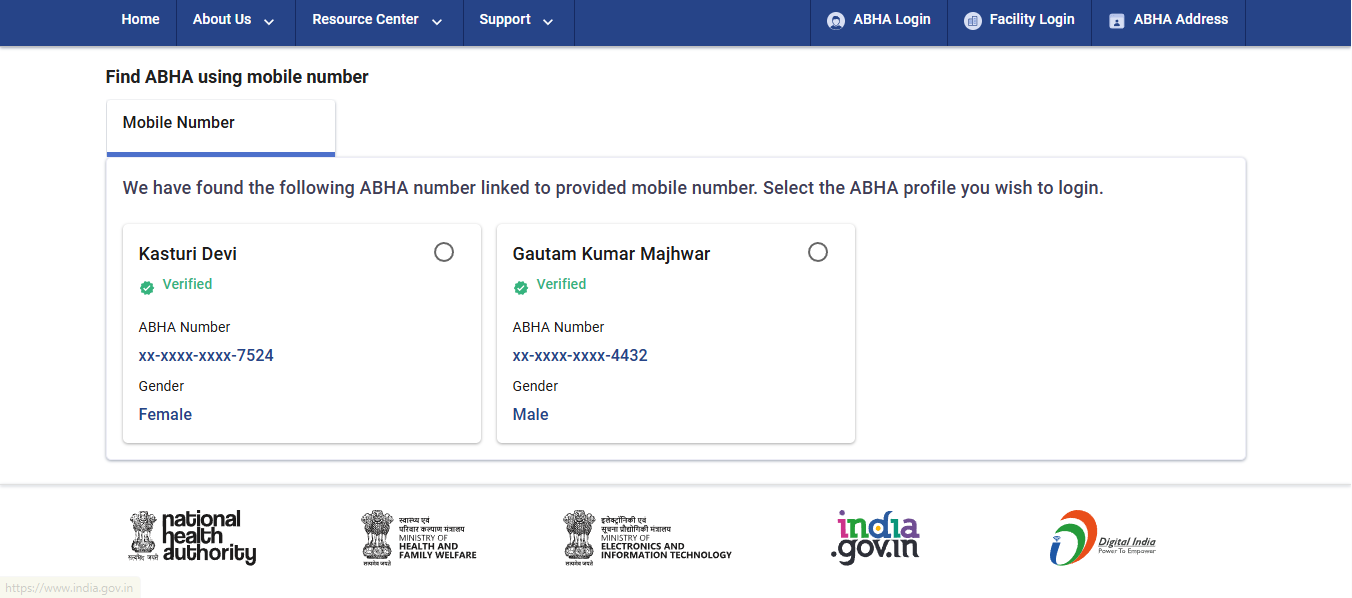 Health ID card download // Abha card download by Aadhaar number