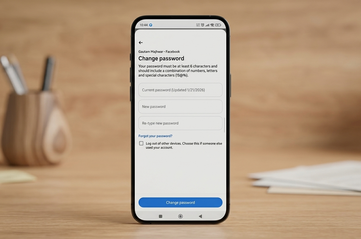 Facebook Ka Password Kaise Change Kare 2026