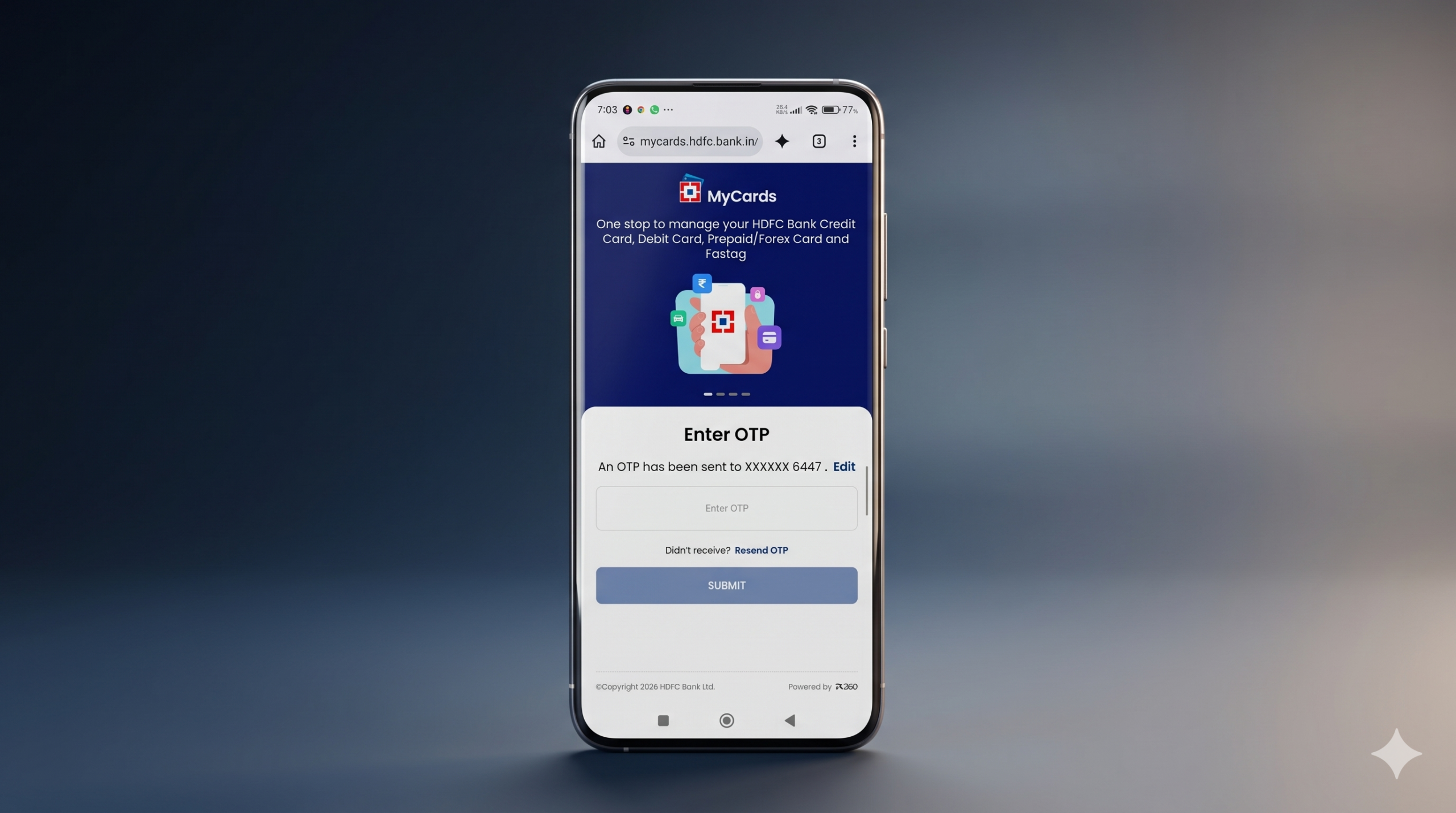 HDFC Credit Card PIN Kaise Banaye Mobile Se (Without Bank Account)