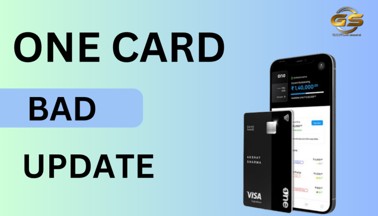 One Card Credit Card Bad Update 2025